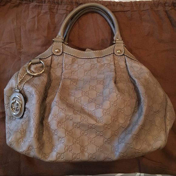 Gucci Guccissima Grey Sukey Tote - Picture 8 of 8